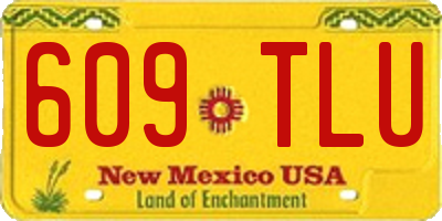 NM license plate 609TLU