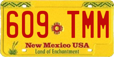 NM license plate 609TMM