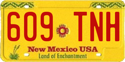 NM license plate 609TNH