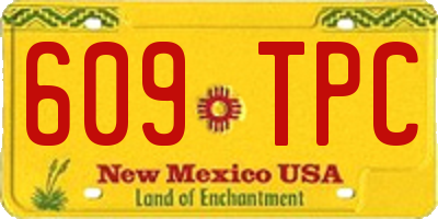 NM license plate 609TPC
