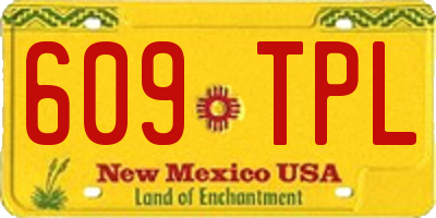 NM license plate 609TPL