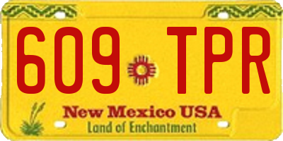 NM license plate 609TPR