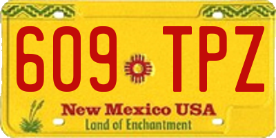 NM license plate 609TPZ