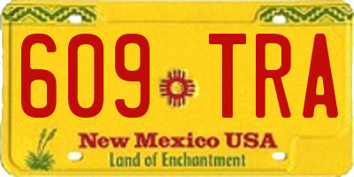 NM license plate 609TRA