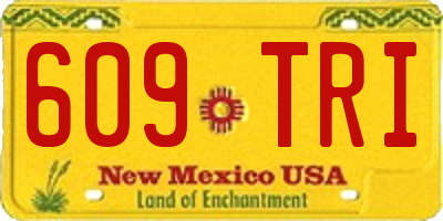 NM license plate 609TRI