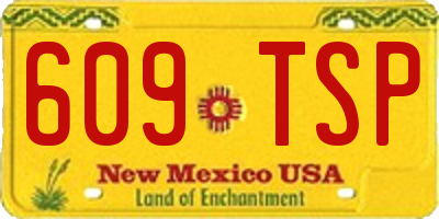 NM license plate 609TSP