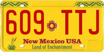 NM license plate 609TTJ