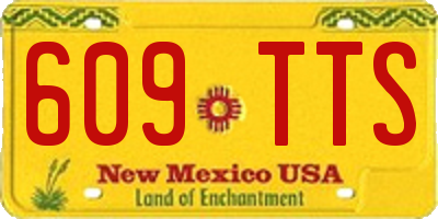 NM license plate 609TTS