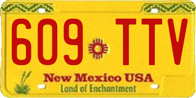 NM license plate 609TTV