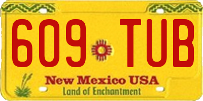 NM license plate 609TUB