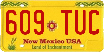 NM license plate 609TUC