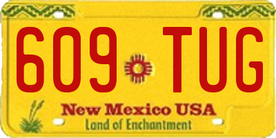 NM license plate 609TUG