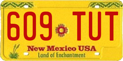 NM license plate 609TUT