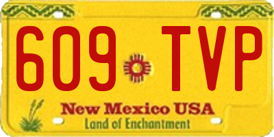 NM license plate 609TVP