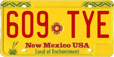 NM license plate 609TYE