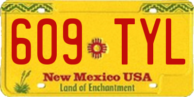 NM license plate 609TYL