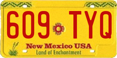 NM license plate 609TYQ