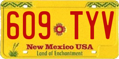 NM license plate 609TYV