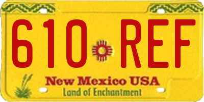 NM license plate 610REF