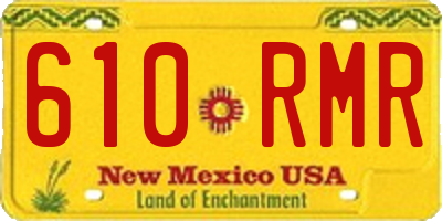 NM license plate 610RMR