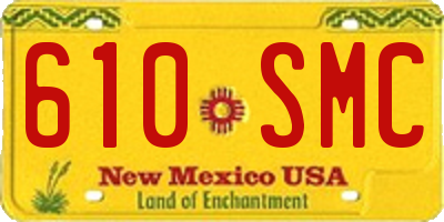 NM license plate 610SMC