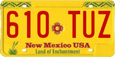 NM license plate 610TUZ