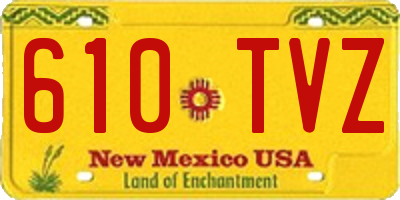 NM license plate 610TVZ