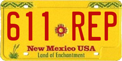 NM license plate 611REP
