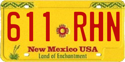 NM license plate 611RHN