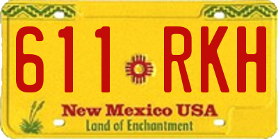 NM license plate 611RKH