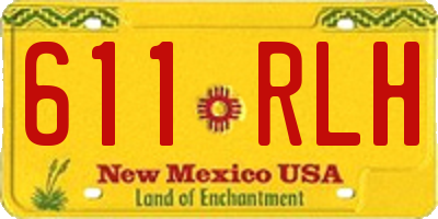 NM license plate 611RLH