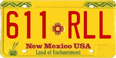 NM license plate 611RLL