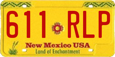 NM license plate 611RLP