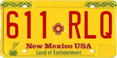 NM license plate 611RLQ