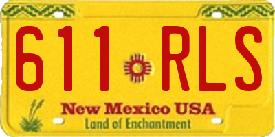 NM license plate 611RLS