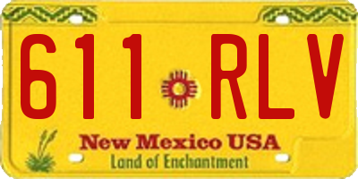 NM license plate 611RLV