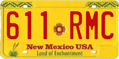 NM license plate 611RMC