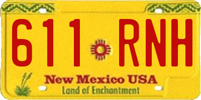 NM license plate 611RNH