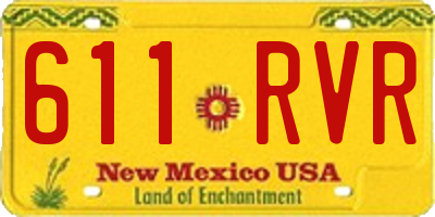 NM license plate 611RVR