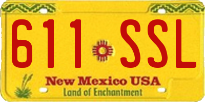 NM license plate 611SSL