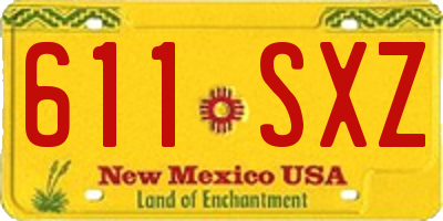 NM license plate 611SXZ