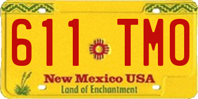 NM license plate 611TMO