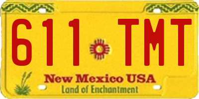 NM license plate 611TMT