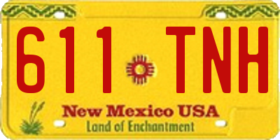 NM license plate 611TNH