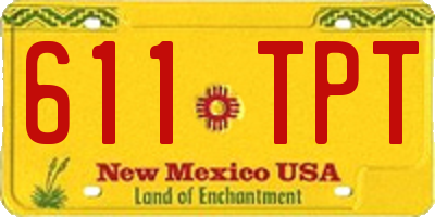 NM license plate 611TPT