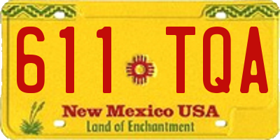 NM license plate 611TQA