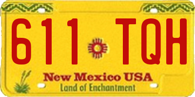 NM license plate 611TQH