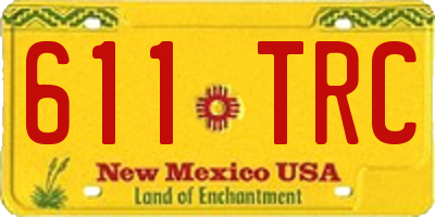 NM license plate 611TRC