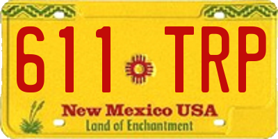 NM license plate 611TRP