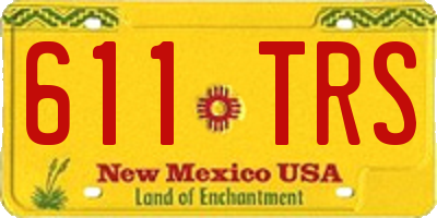 NM license plate 611TRS